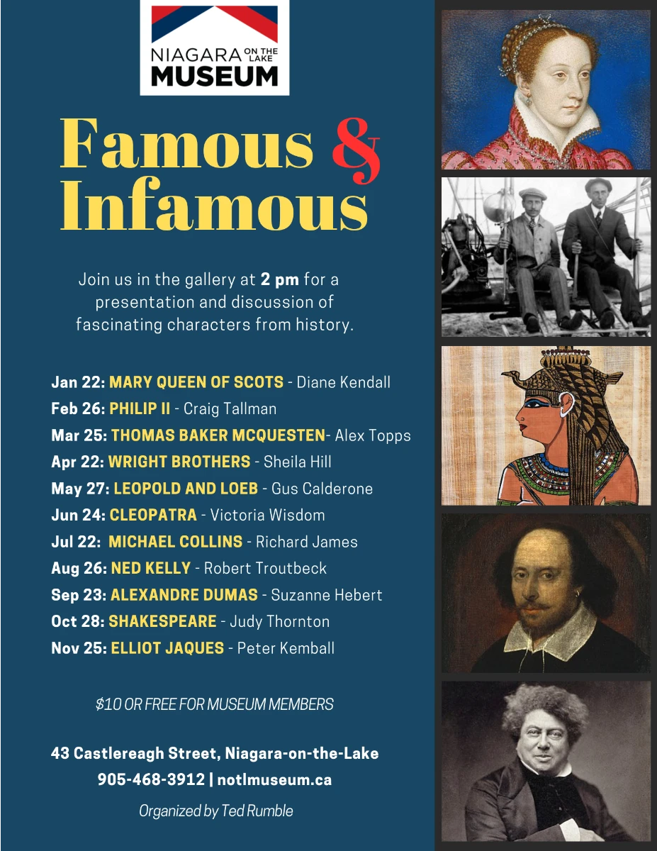 Famous & Infamous: Alexandre Dumas | NOTL Museum